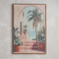 Palm Framed Canvas Wall Art - 80x120 cm