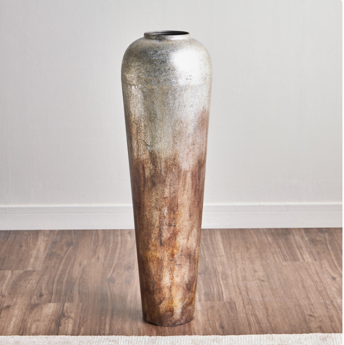 Rose Metal Floor Vase - 96 cm
