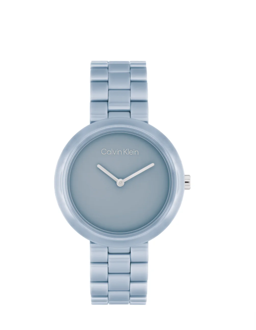 CALVIN KLEIN Ck Pure Analogue Watch with Ceramic Bracelet - 25100074