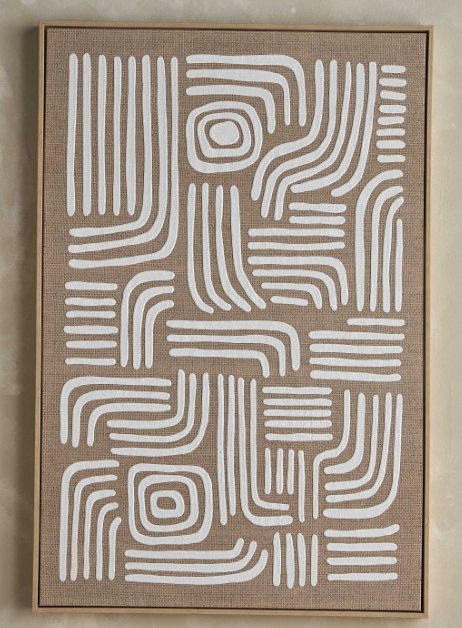 aliya Framed Canvas Wall Art - 80x120 cm