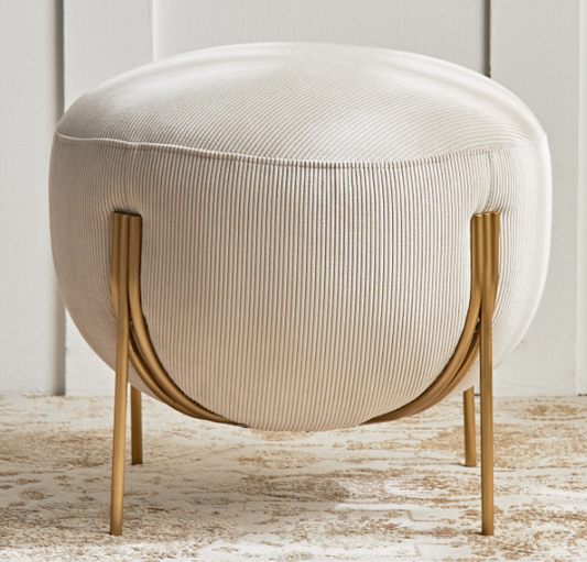 ashwa Fabric Ottoman