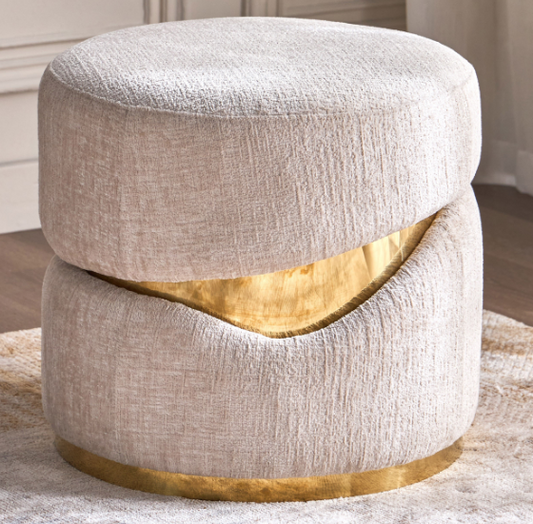 ahab Fabric Ottoman