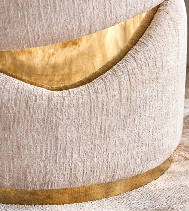 ahab Fabric Ottoman