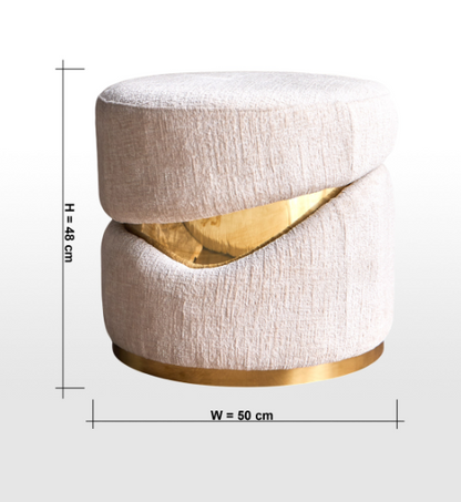ahab Fabric Ottoman
