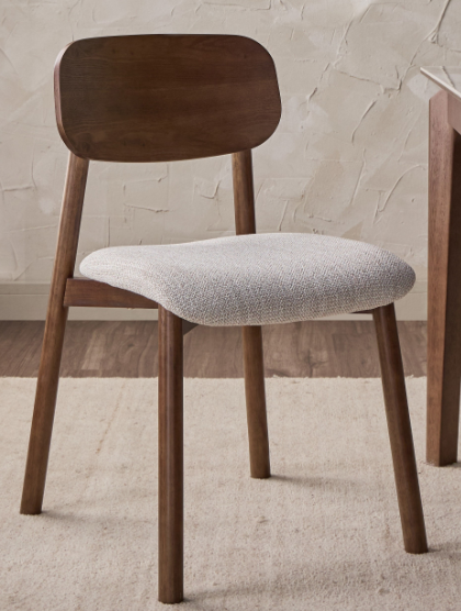 harcoal Fabric Dining Chair