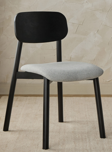 harcoal Fabric Dining Chair