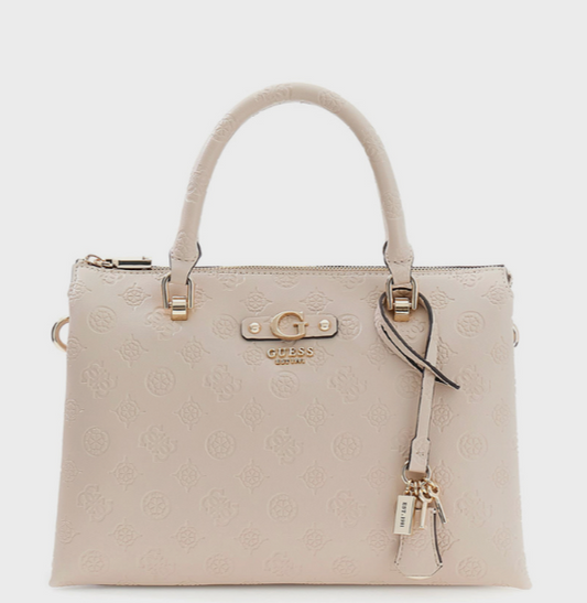 Guess DITA Logo Debossed Satchel Bag
