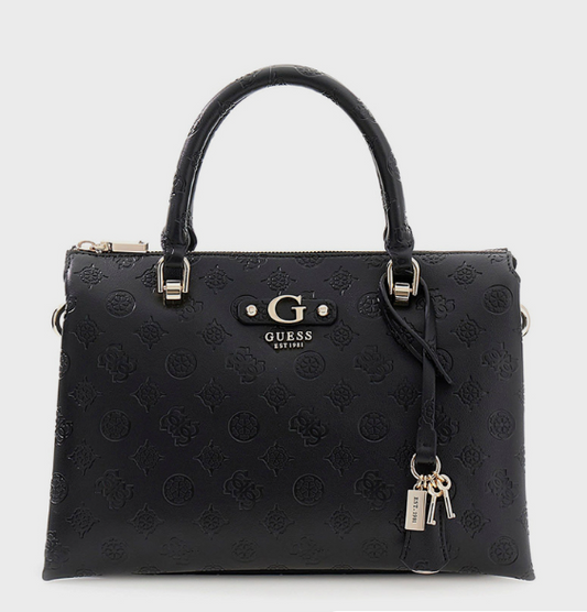 Guess DITA Logo Debossed Satchel Bag