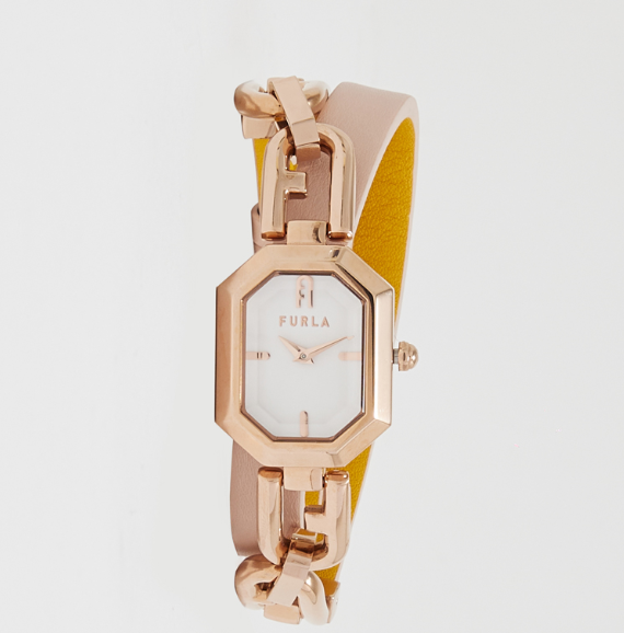 Furla OCTAGONAL White Dial Analog Watch