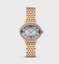 CERRUTI 1881 Round Analog Dial Rose Gold Stainless Steel 3 ATM Watch with Push Button Deployment Buckle - 26mm