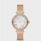 CERRUTI 1881 Round Analog Dial Rose Gold Stainless Steel 5 ATM Watch with Push Button Deployment Buckle - 30mm
