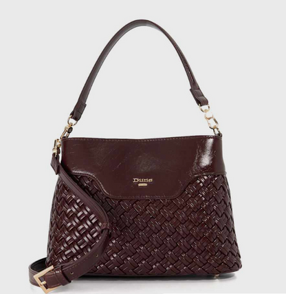 Dune London DINIDELPHINE Basket Weave Shoulder Bag