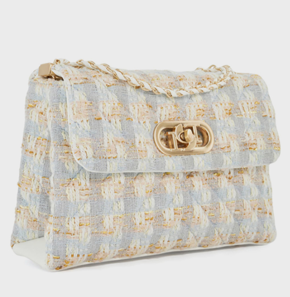 Dune London REGENT Patterned Flap Shoulder Bag