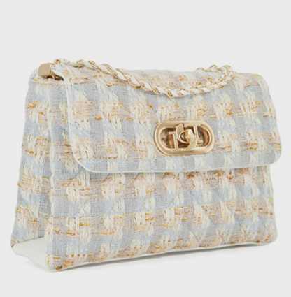 Dune London REGENT Patterned Flap Shoulder Bag