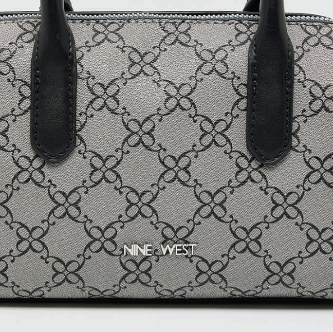 Nine West  OLIVE Monogram Patterned Satchel Bag