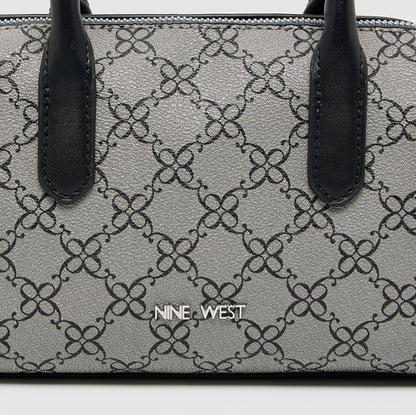 Nine West  OLIVE Monogram Patterned Satchel Bag