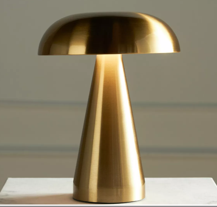 Metal Touch Table Lamp with USB - 21 cm