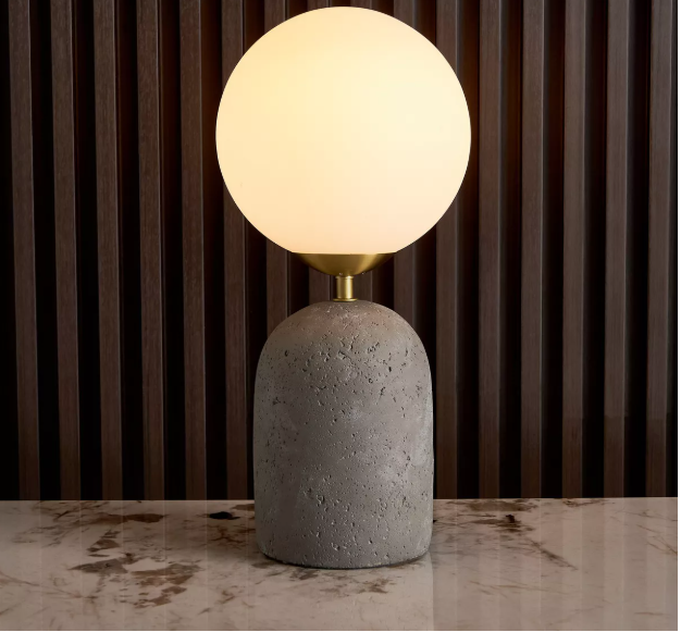 Cement Table Lamp - 43 cm
