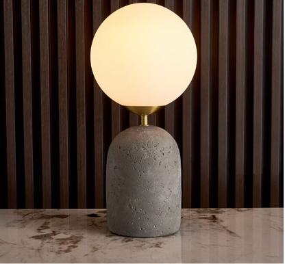 Cement Table Lamp - 43 cm