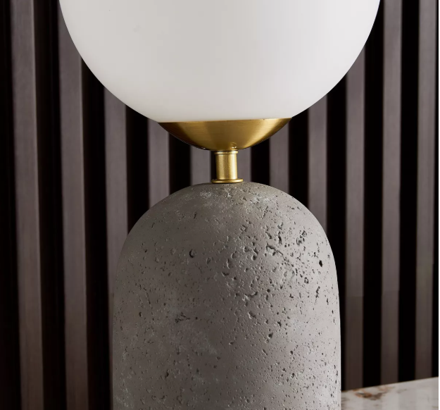 Cement Table Lamp - 43 cm
