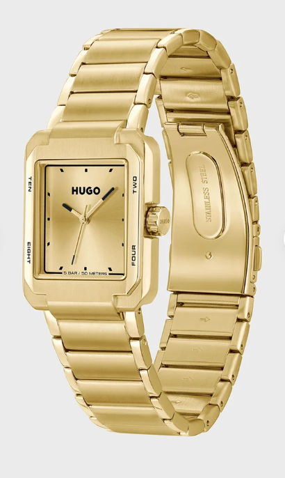 HUGO Analogue Watch with Steel Bracelet
