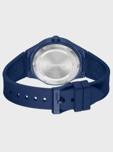HUGO Analogue Watch with Silicone Bracelet