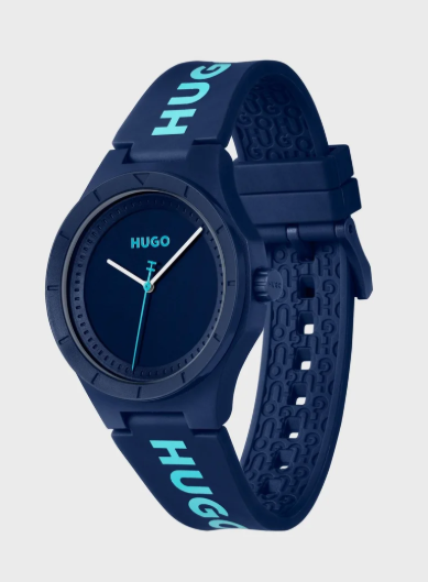 HUGO Analogue Watch with Silicone Bracelet