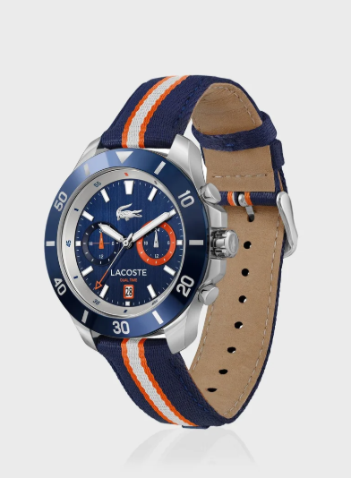 LACOSTE Analogue Multifunction Quartz Watch with Nylon Strap