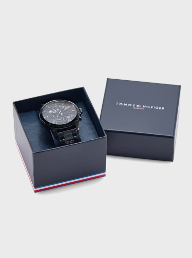 TOMMY HILFIGER Analogue Multifunction Watch with Steel Bracelet
