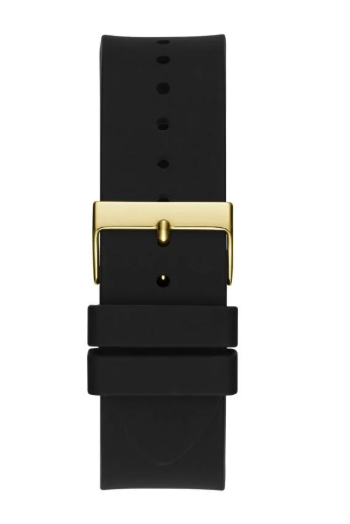 GUESS Silicone Strap with Glitz Insert Watch