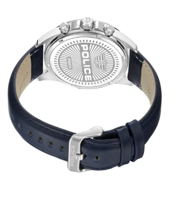 POLICE POLICE - Malawi Watch For Men Blue Dial Blue Leather Strap