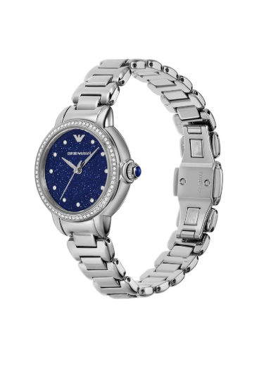 EMPORIO ARMANI Share & Earn Mia Steel Strap Analog Watch