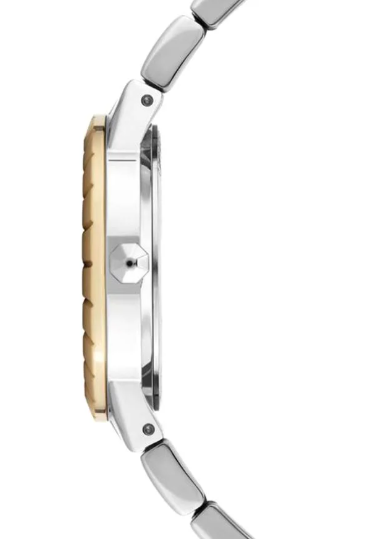 Women's Shirowa Round Shape Stainless Steel Analog Wrist Watch 33 mm - Silver