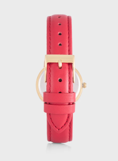 GUESS Share & Earn Melody Pu Strap Analog Watch