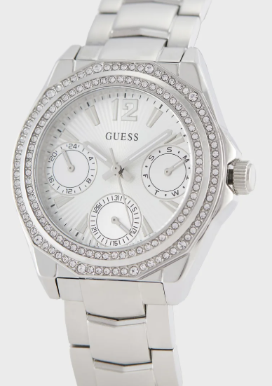 GUESS Share & Earn Ritzy Steel Strap Analog Watch