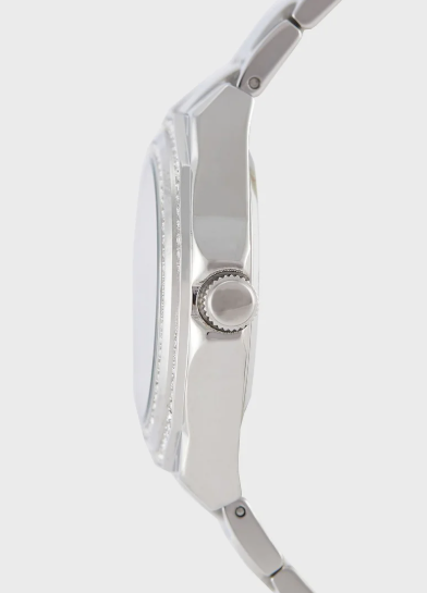 GUESS Share & Earn Ritzy Steel Strap Analog Watch