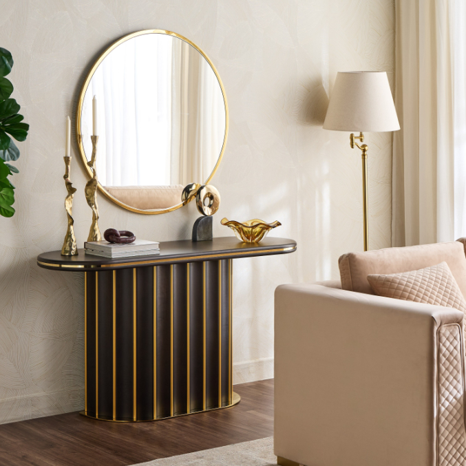 Telier Console Table with Mirror