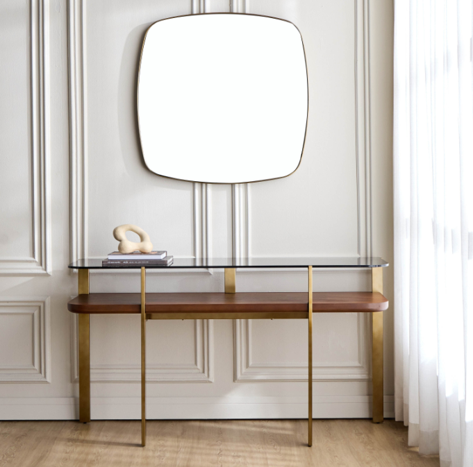 Nley  Console Table with Mirror