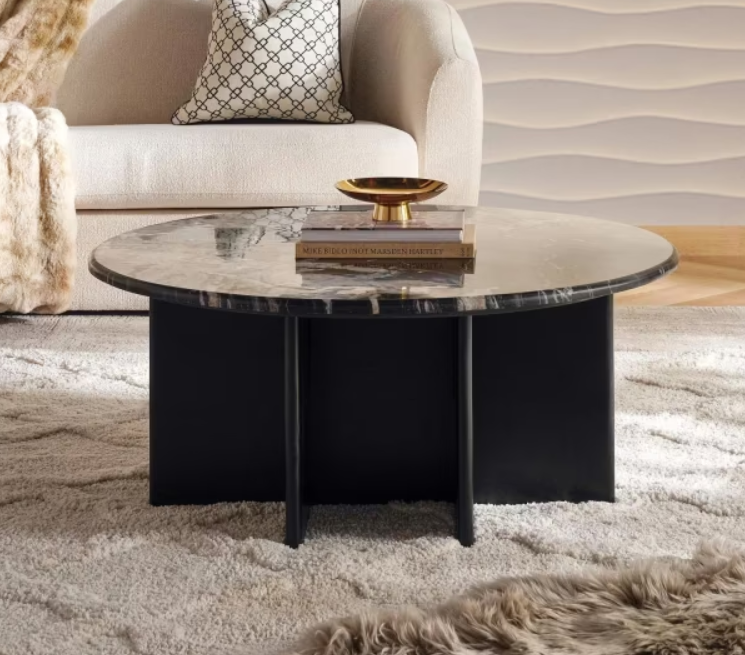 Tella coffee table marble - black