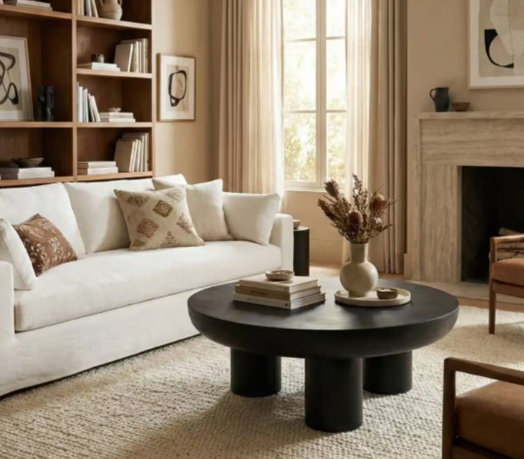 Ansel coffee table wood - black