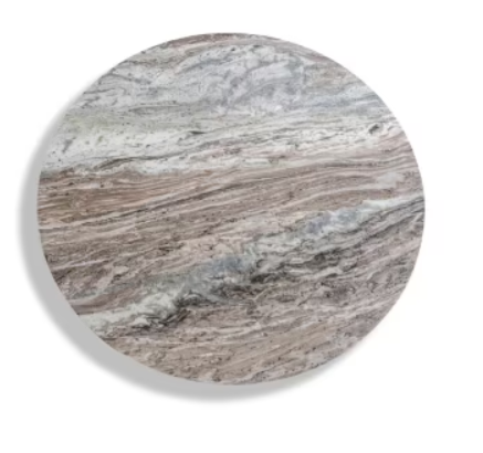 Skola new coffee table marble - white & black ~ white