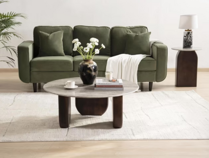 Rugaris new coffee table marble - white brown ~ brown