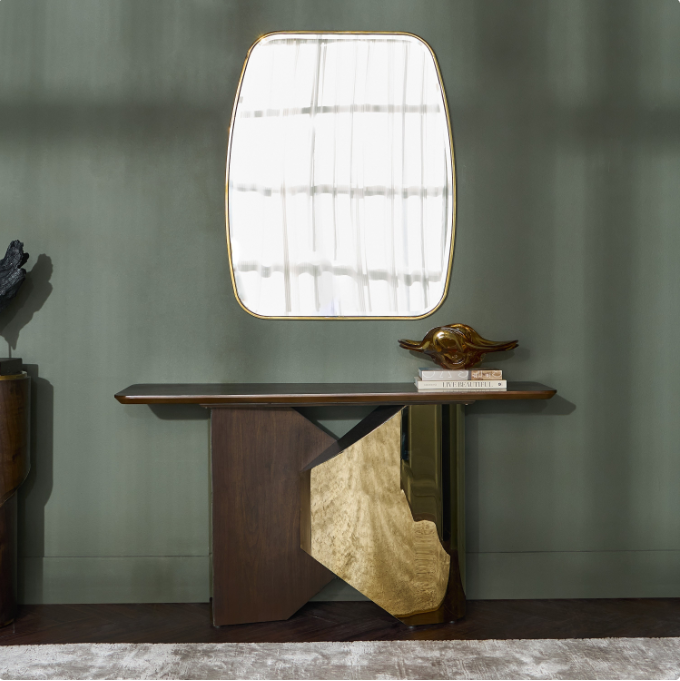 Exus Console Table with Mirror