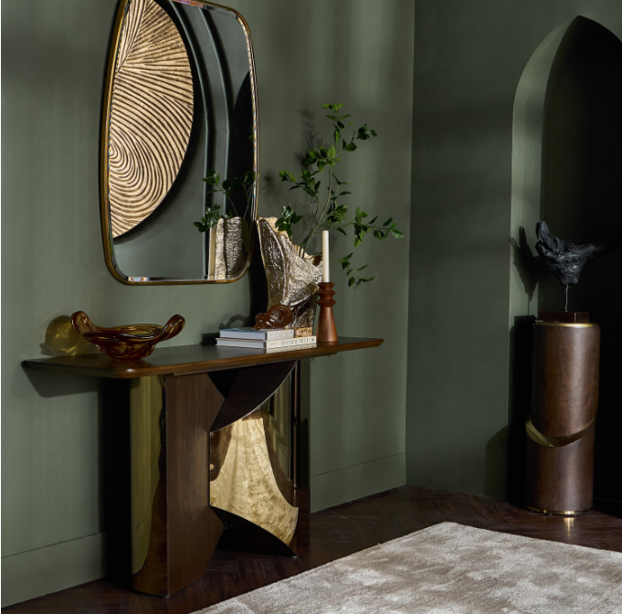 Exus Console Table with Mirror