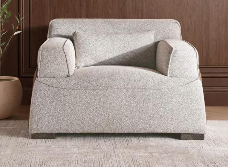 Onto single seater sofa - beige