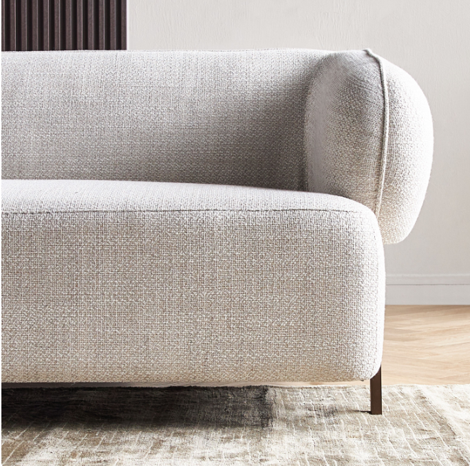 Ordic French 3-Seater Fabric Sofa