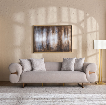 Ella 3-Seater Fabric Sofa