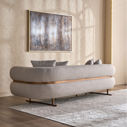 Ella 3-Seater Fabric Sofa