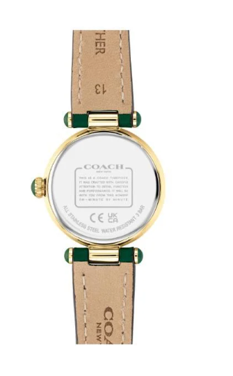 COACH Analogue Quartz Movement Watch Leather Strap