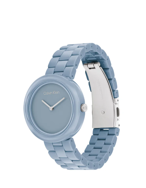 CALVIN KLEIN Ck Pure Analogue Watch with Ceramic Bracelet - 25100074